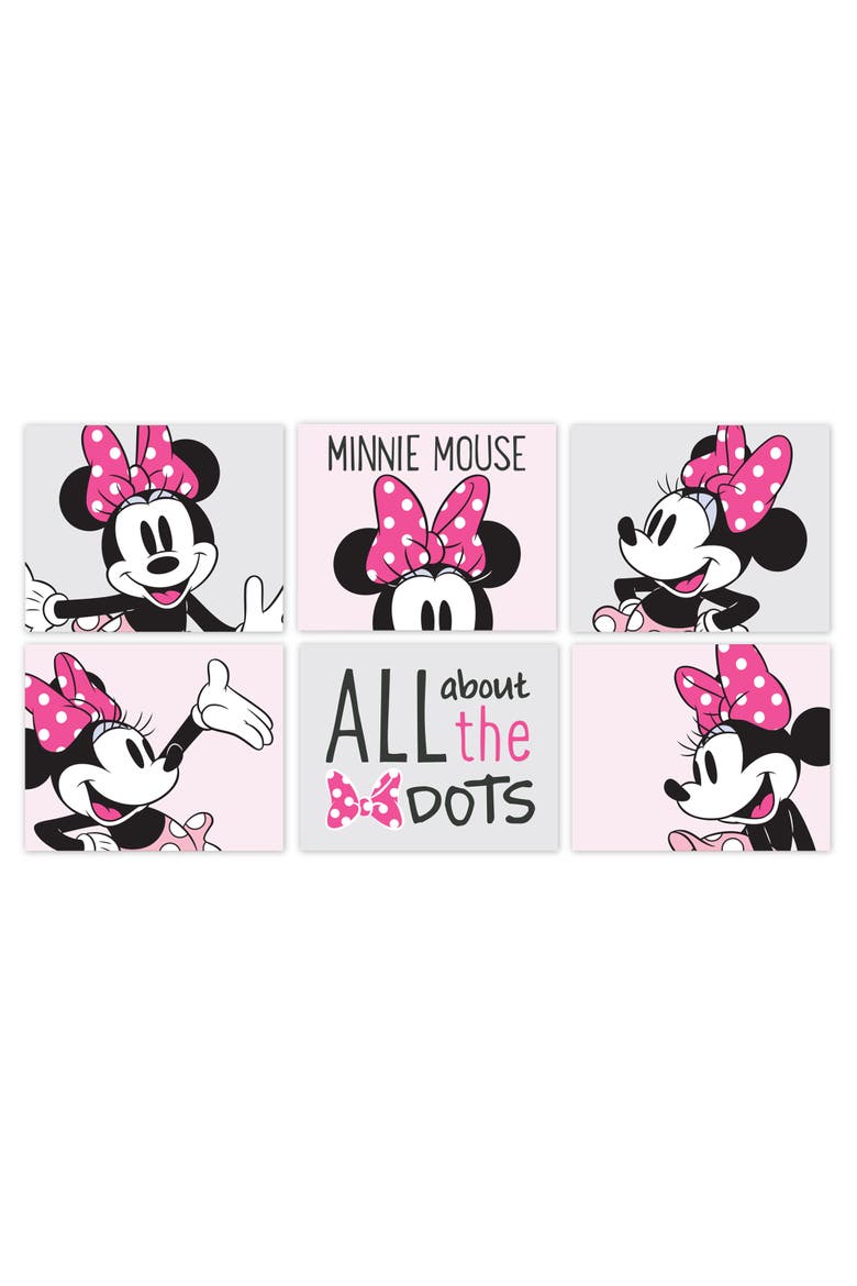 Disney Baby Minnie Mouse Unframed Nursery/Child Wall Art, Alternate, color, Multicolor