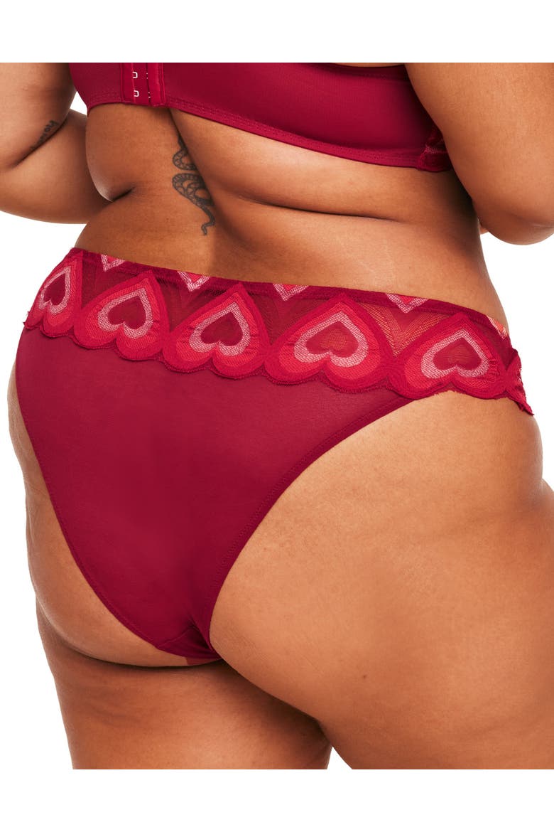 Amorina Cheeky Panties, Alternate, color, Dark red