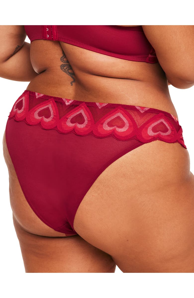 Adore Me Amorina Cheeky Panties, Alternate, color, Dark Red