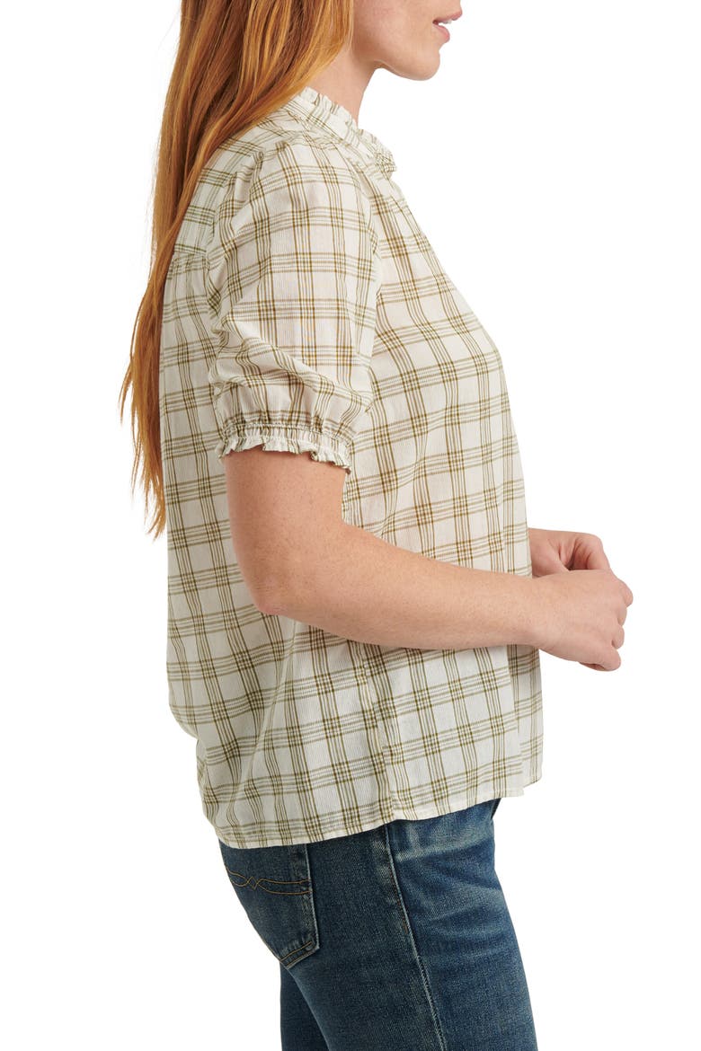 Frill Popover Top, Alternate, color, NATURAL MULTI