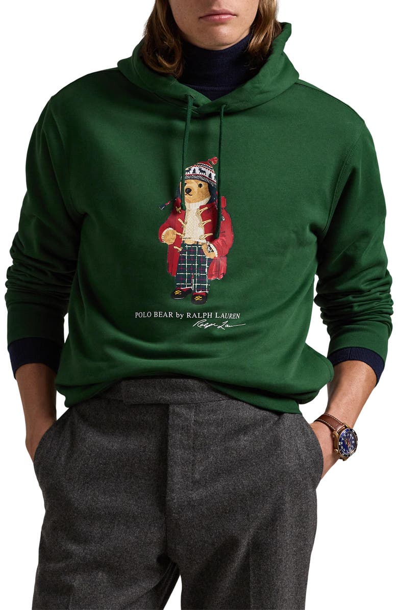 Polo Ralph Lauren Polo Bear Fleece Graphic Hoodie, Main, color,