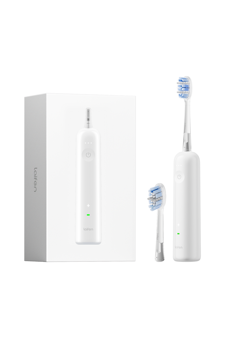 Wave Pro Electric Toothbrush with 2 Heads and Storage Bag, Main, color, White