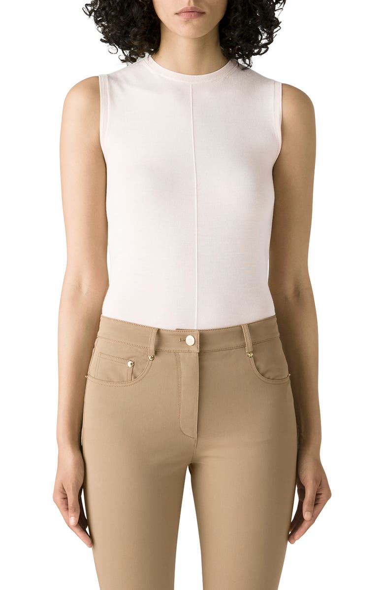 St. John Collection Wool & Silk Jersey Tank, Main, color,