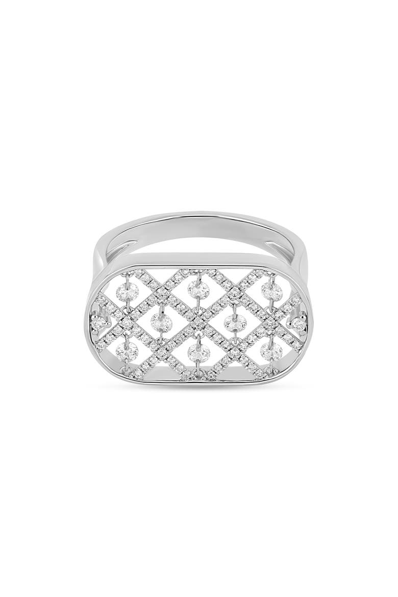 Audrey Diamond Statement Ring, Alternate, color, 18K WHITE GOLD