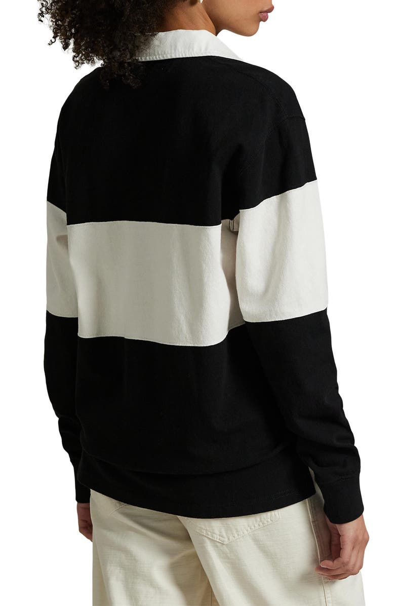 Polo Ralph Lauren Colorblock Cotton Rugby Shirt, Alternate, color,