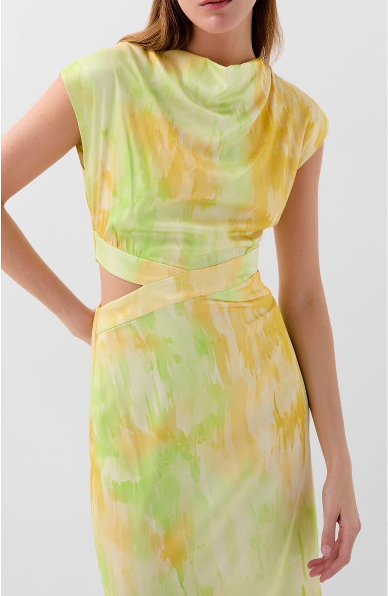 Scalpers Lemon Lime Dress, Alternate, color, Lime