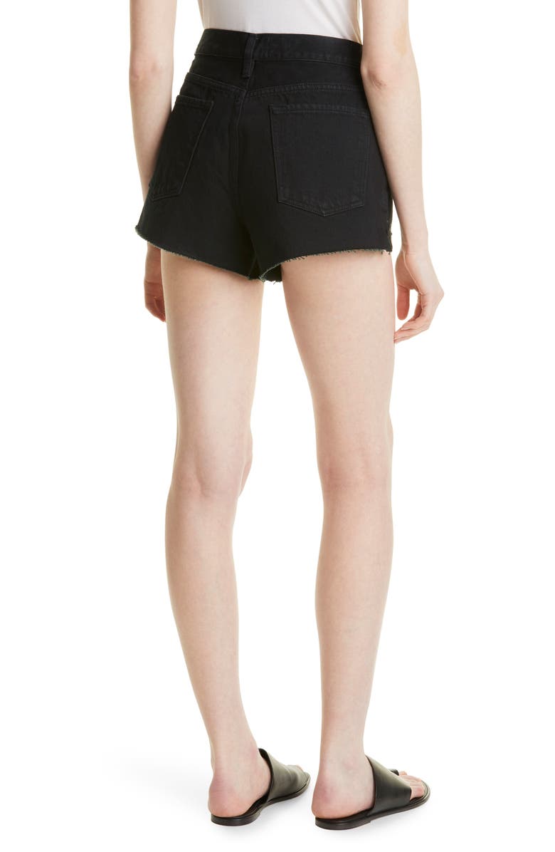 FRAME Cuffed Cutoff Denim Shorts, Alternate, color,
