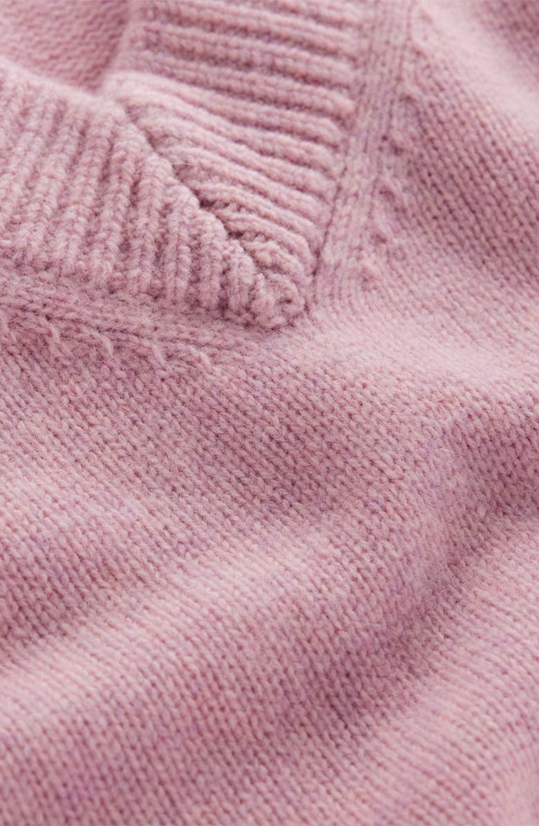 Boden Marion Merino Wool V-Neck Sweater, Alternate, color, Blush Pink