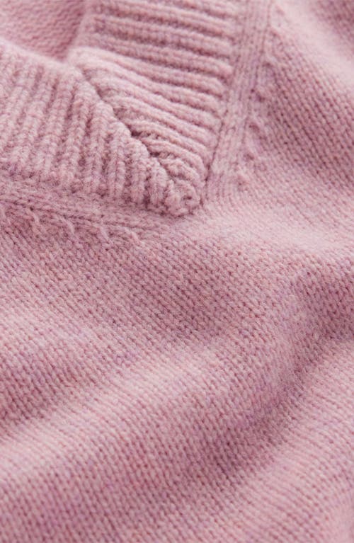 Boden Marion Merino Wool V-neck Sweater In Pink