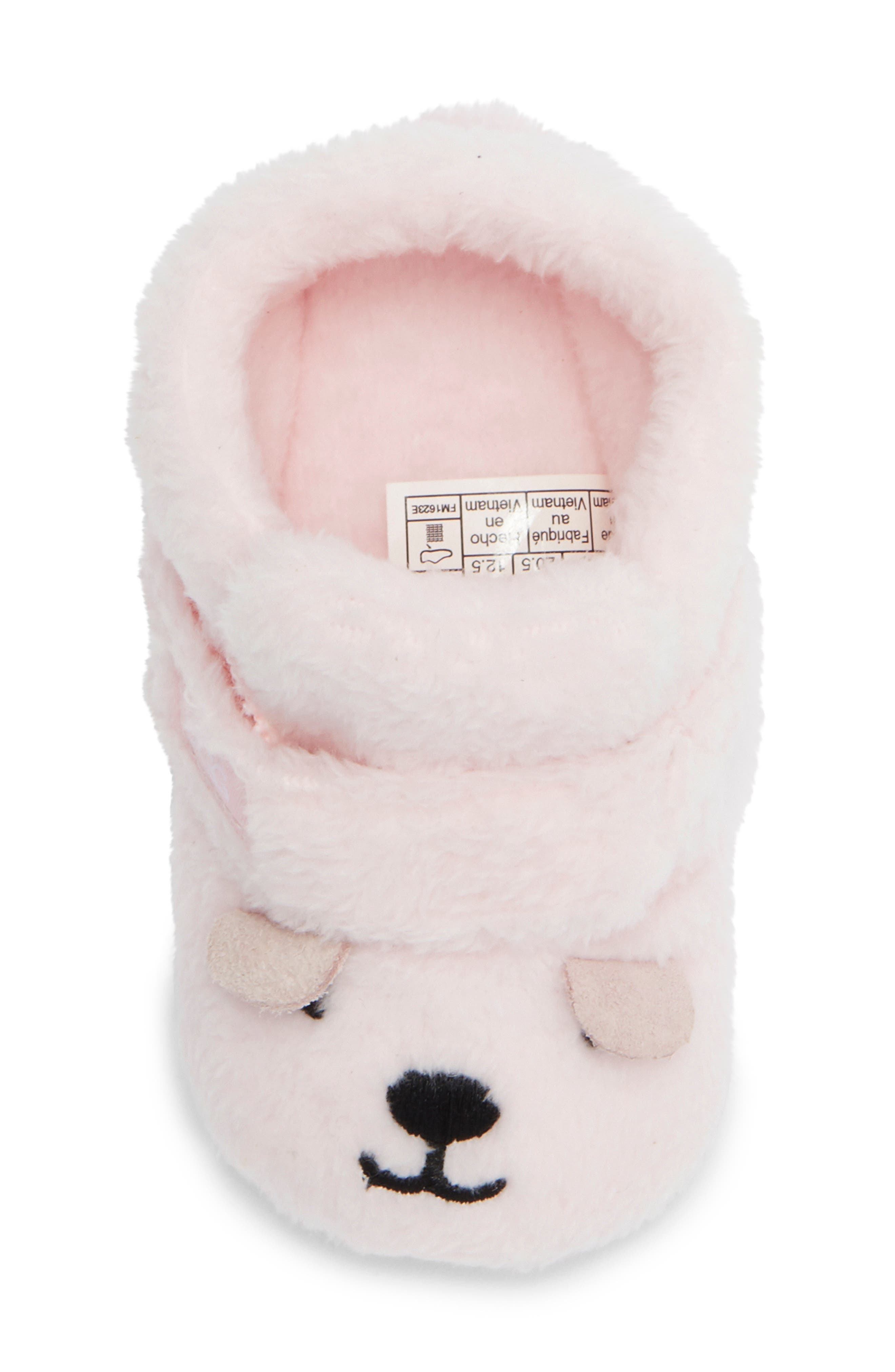 UGG<sup>®</sup> Bixbee Bootie & Bear Lovey Blanket Set, Alternate, color, Seashell Pink