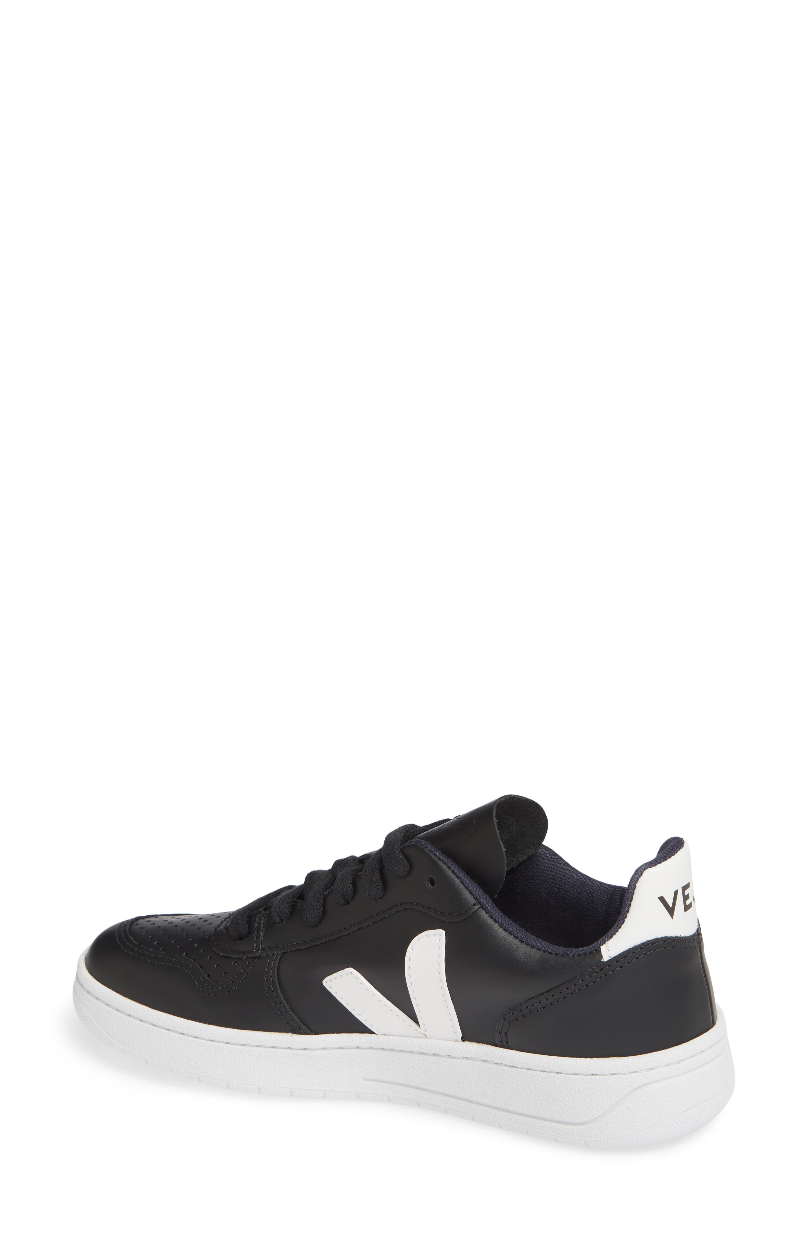 V-10 Sneaker, Alternate, color, BLACK/ WHITE/ WHITE SOLE