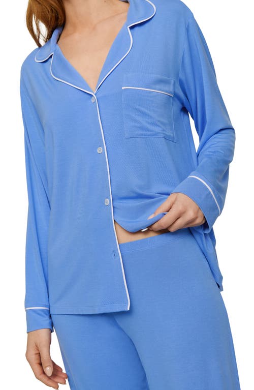 Eberjey Gisele Jersey Knit Pajamas In Blue