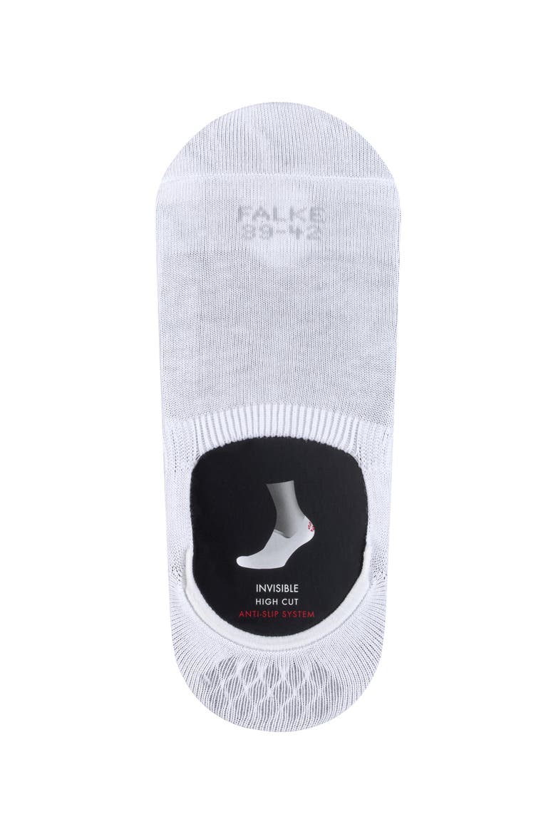 Step Cotton High Cut No Show Socks, Alternate, color, White