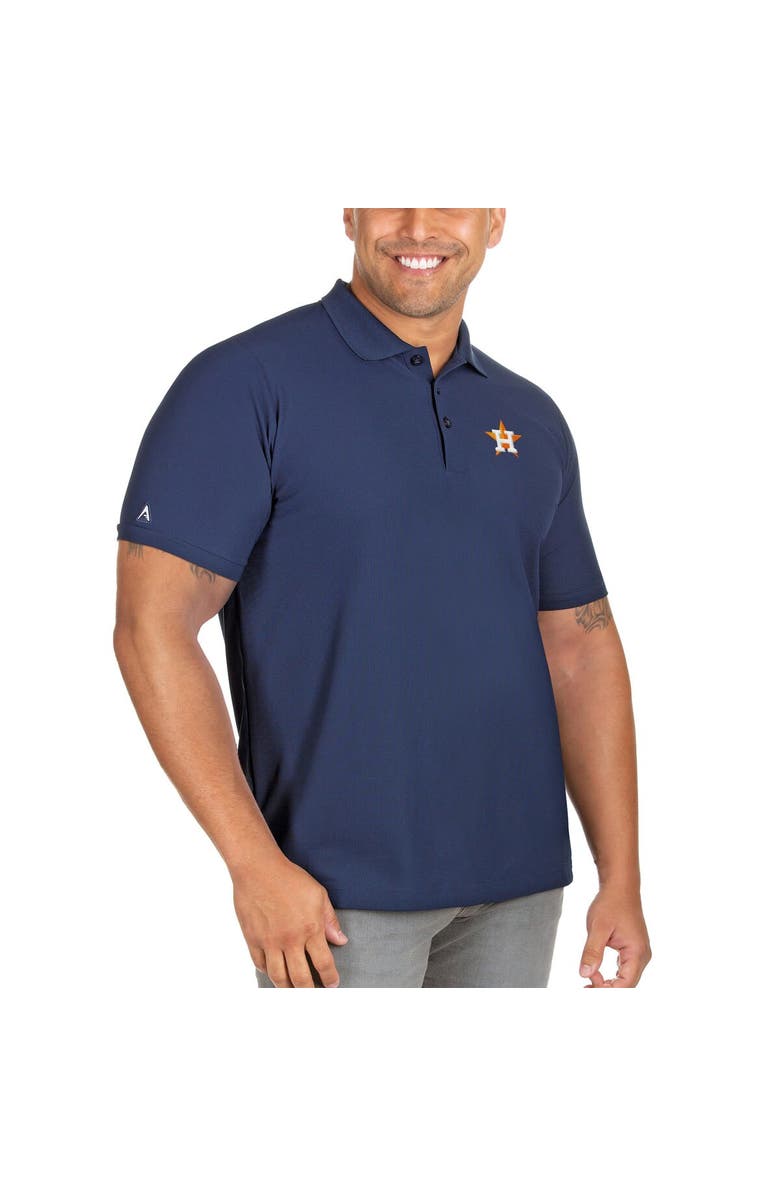 ANTIGUA Men's Antigua Navy Houston Astros Big & Tall Legacy Pique Polo, Alternate, color, Navy