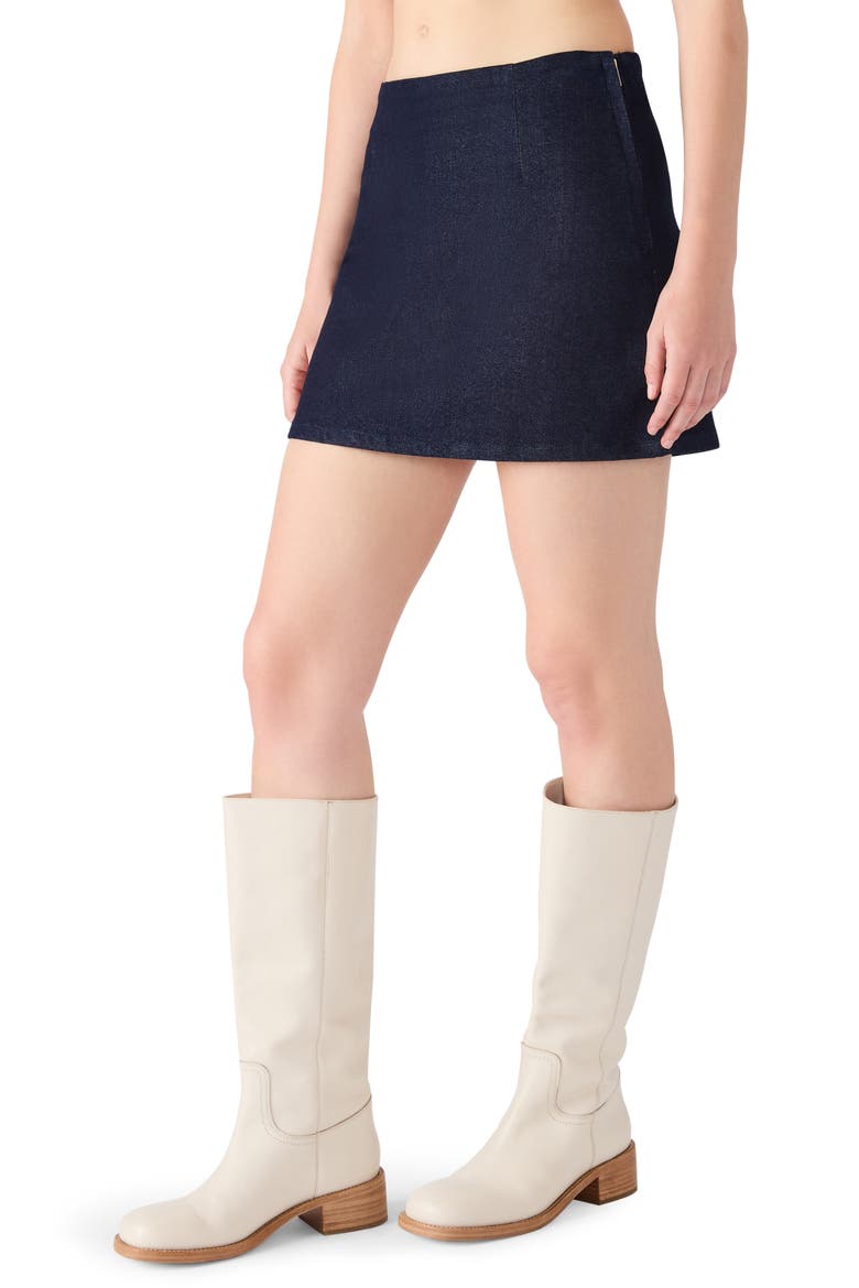 Cindi Denim Miniskirt, Alternate, color, MIDNIGHT BLUE