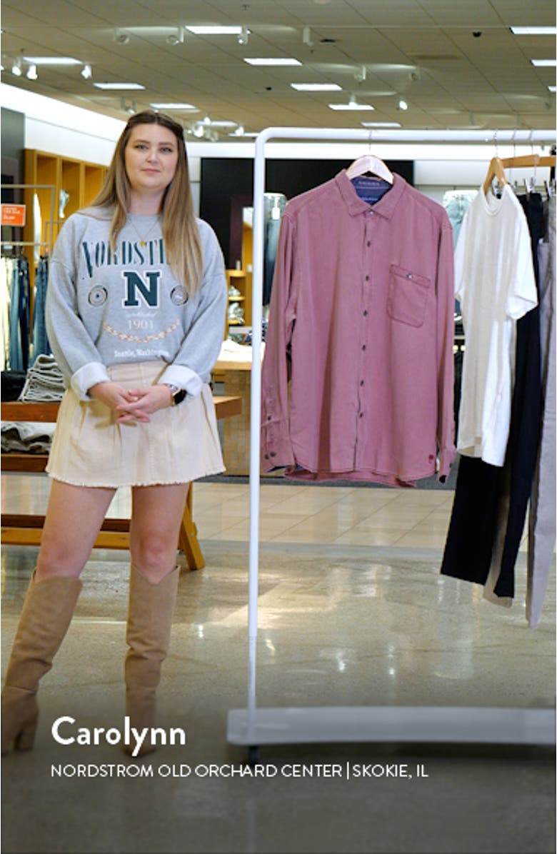 Ocean Wash Twill Button-Up Shirt, sales video thumbnail