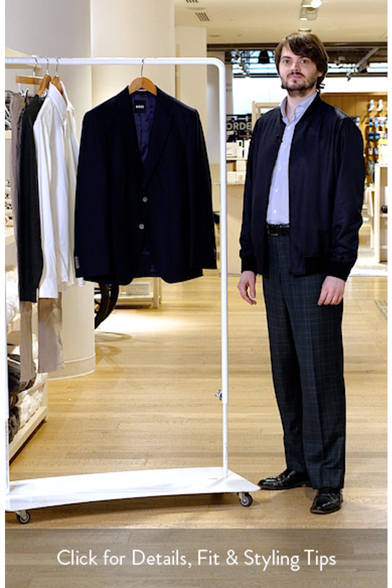 Huston Slim Fit Virgin Wool Sport Coat video