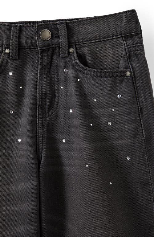 Cotton On Kids Kid's Embellished Super Wide Denim Jean In Black
