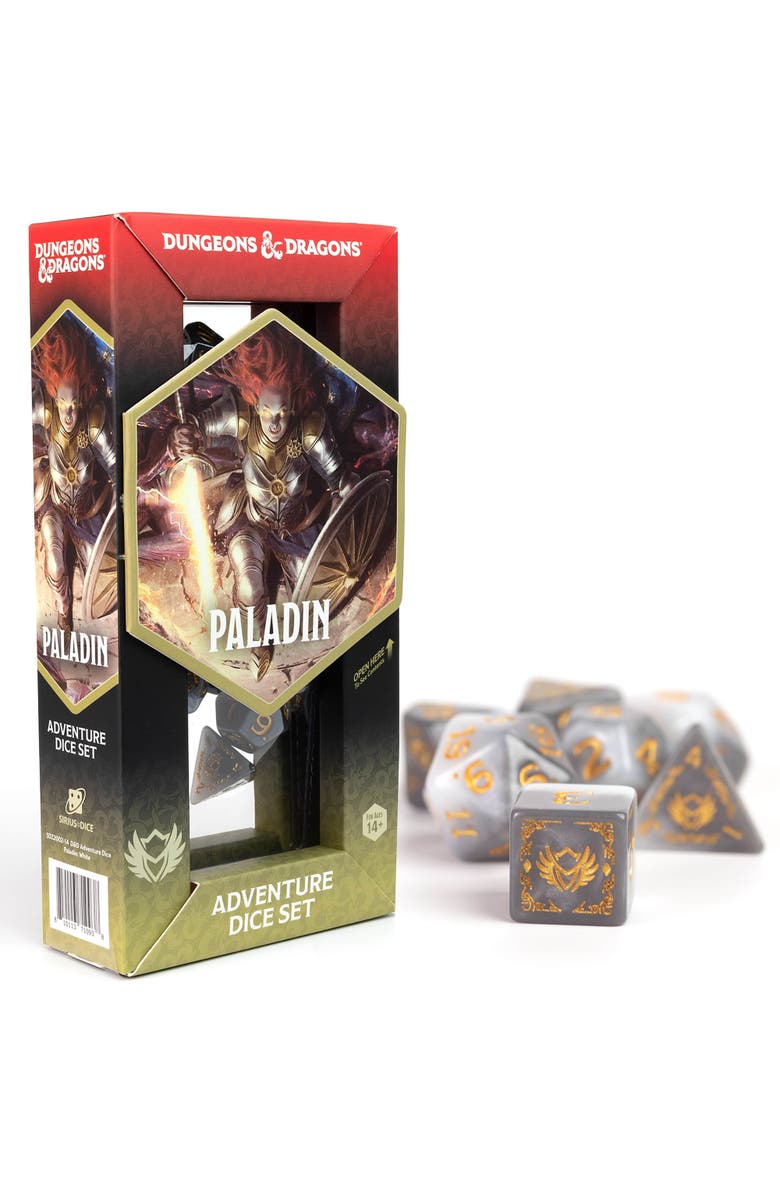 Dungeons & Dragons Adventure Dice Paladin 14 Piece Die Set, Main, color, Multicolored