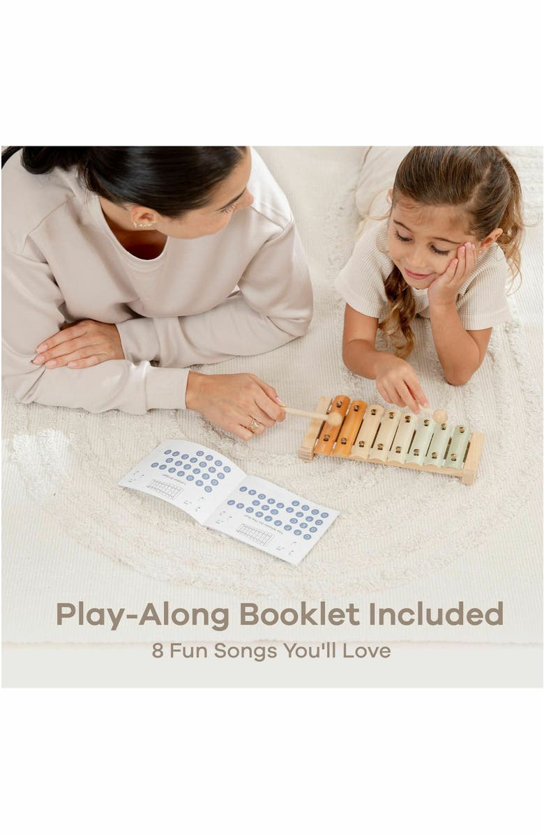 Comfy Cubs Xylophone for Kids, Percussion Instrument for Toddler Learning, Alternate, color, Multicolor