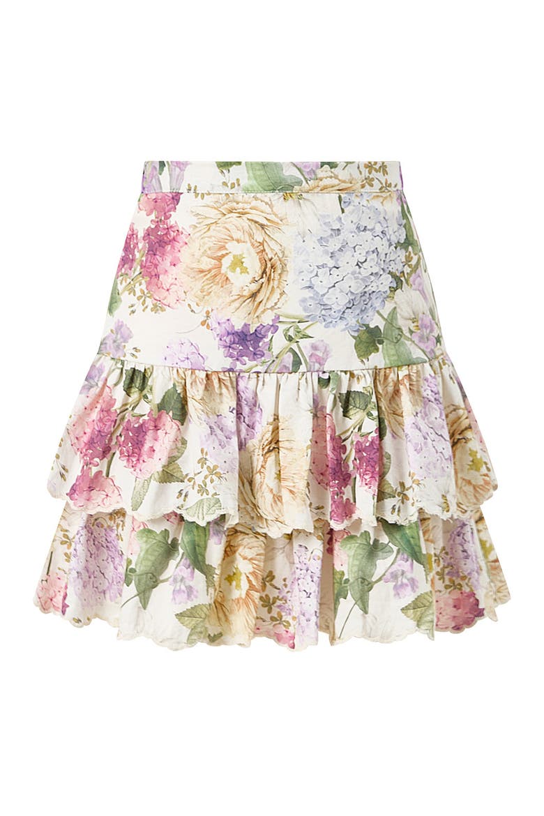 Seraphina Cotton Mini Skirt, Main, color, Floral