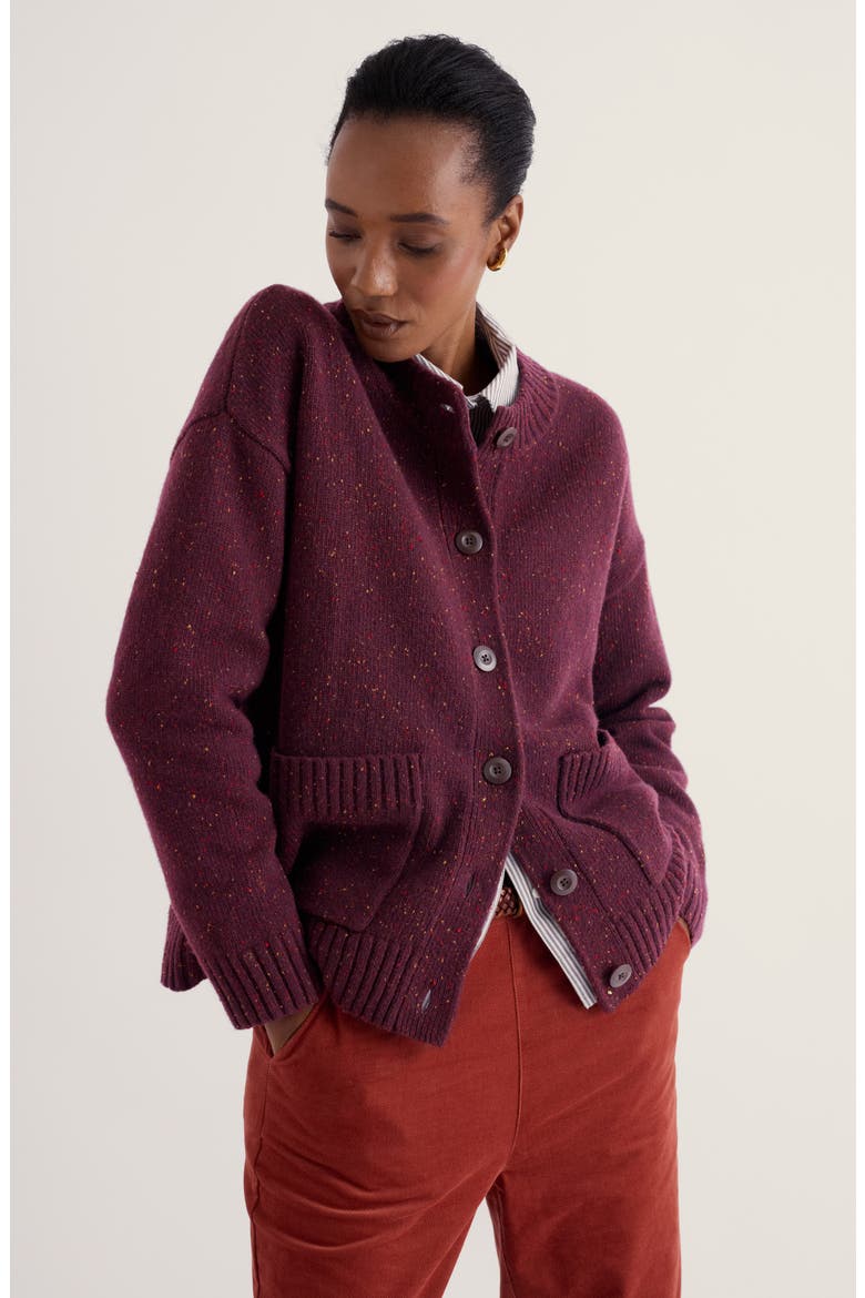 Harbour Sands Cardigan, Alternate, color, DARK HELLEBORE