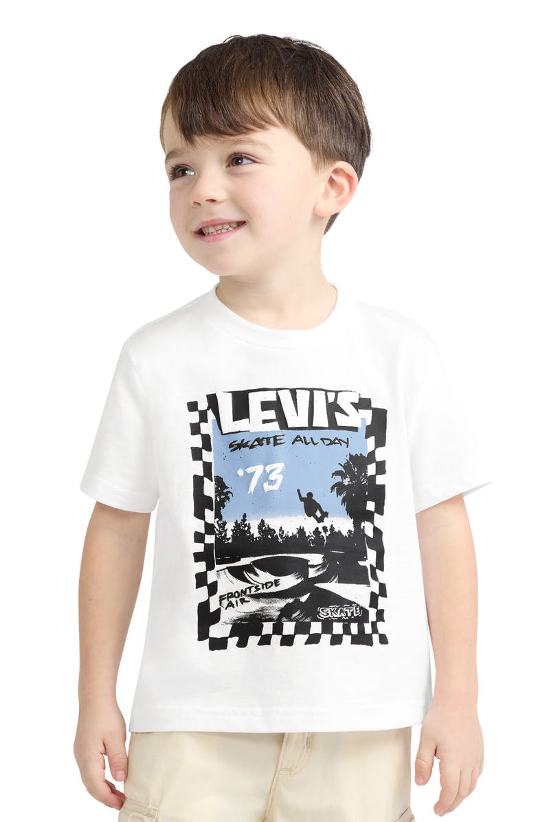 Levi's Kids' Catching Air Graphic T-Shirt, Alternate, color, Bright White