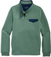 vineyard vines Kids' Navigator Quilted Quarter-Snap Pullover