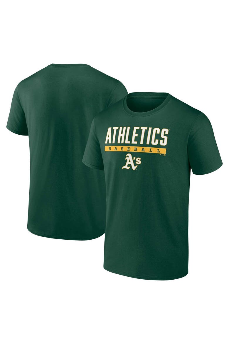 Men's Fanatics Branded Green Oakland Athletics Power Hit T-Shirt, Main, color, Green