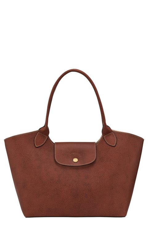 Épure Leather Shoulder Tote