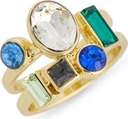 Covet Crystal Faux Stack Ring