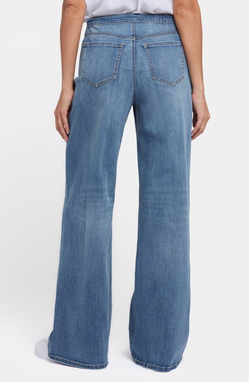 Nydj Cindi Cool Embrace® Drawstring High Waist Relaxed Wide Leg Jeans In Majorca Bay