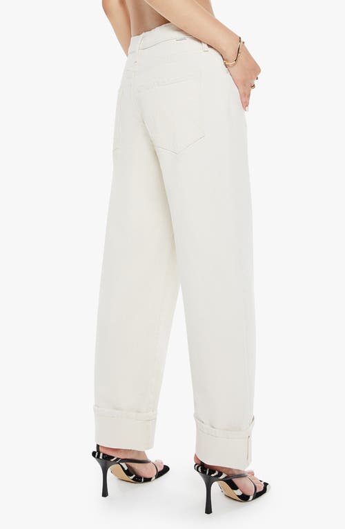 Shop Mother The Spitfire Cuffed Ankle Wide Leg Jeans In Act Natural