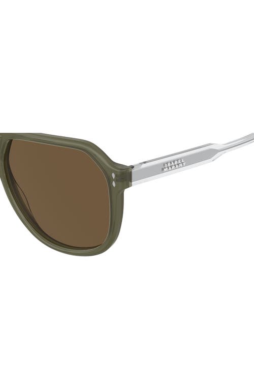 Isabel Marant 60mm Pilot Sunglasses In Khaki/d2