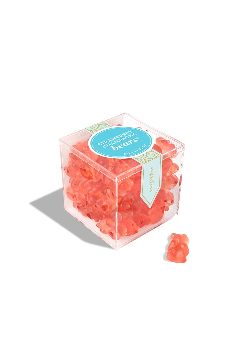 Strawberry Champagne Bears Large Candy Cube, Main, color, NO COLOR