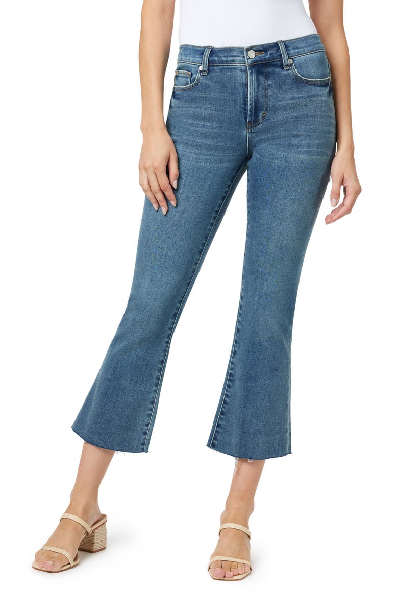 Habitual Raw Hem Crop Flare Leg Jeans, Main, color, 