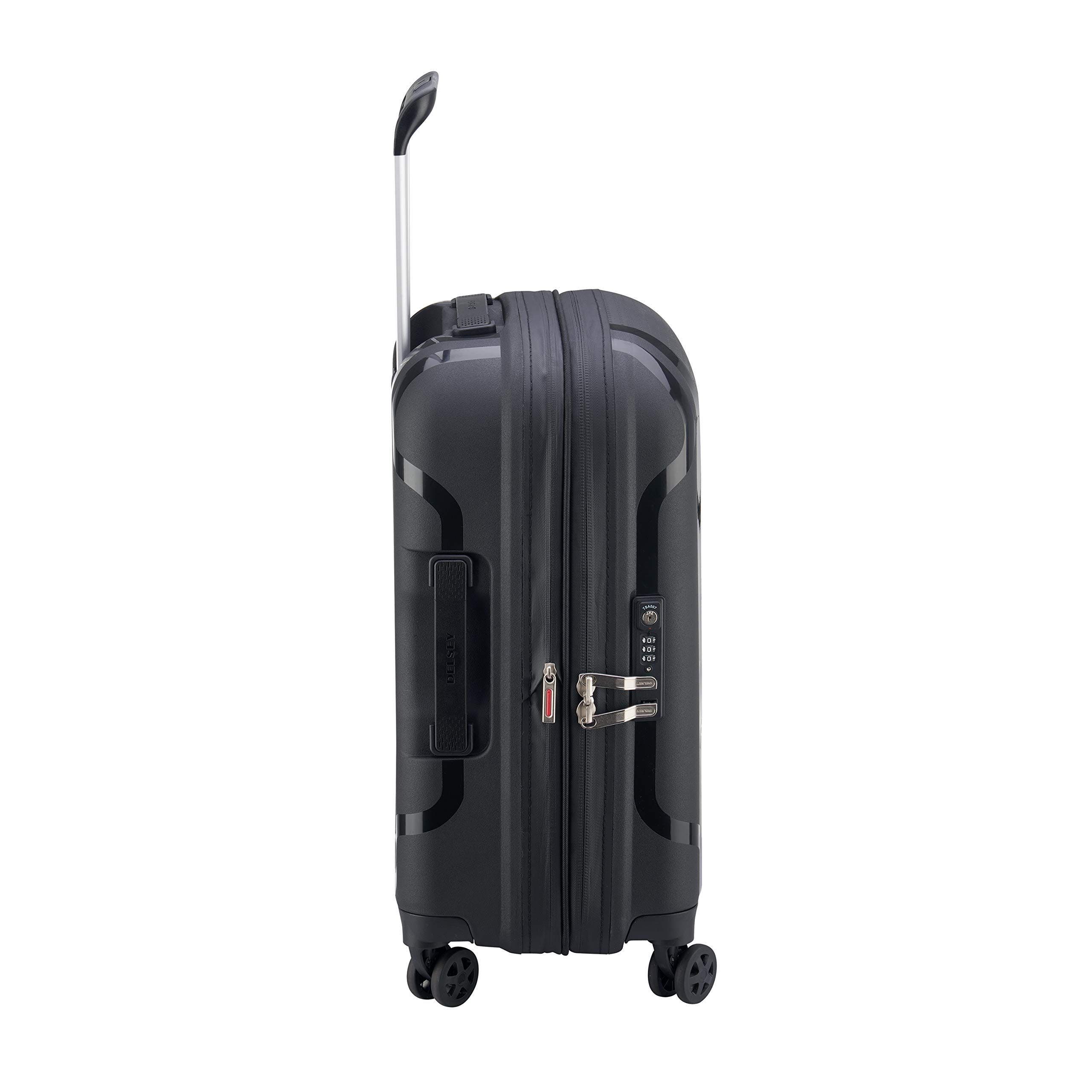 Delsey Paris Clavel Hardside Carry-On Expandable Luggage with Spinner Wheels, Alternate, color, Black