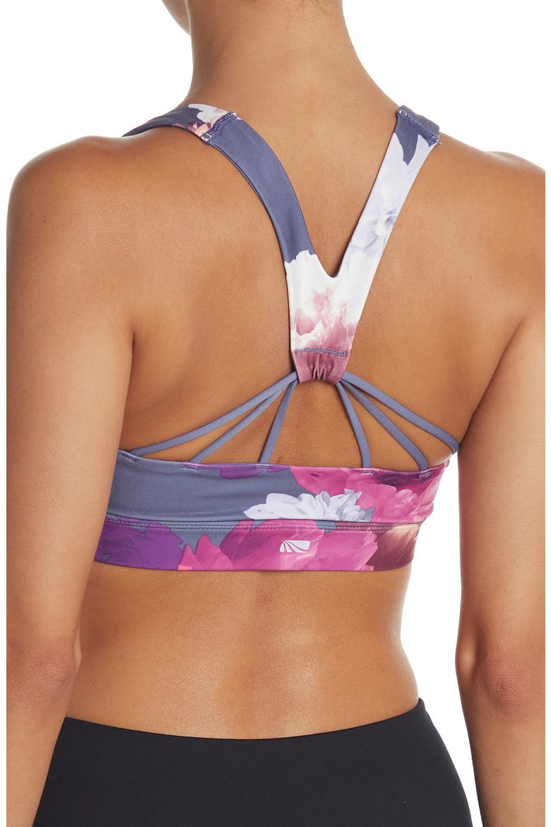 Arianna Printed Sports Bra, Alternate, color, HERON FLORA COLLAGE