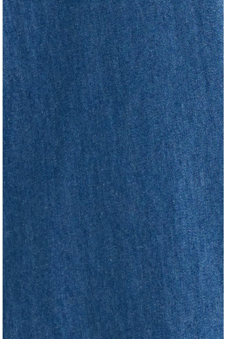 Haysville Benson Cotton Trapeze Minidress, Alternate, color, DENIM