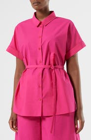 Marina Rinaldi Vetrino Tie Waist Shirt
