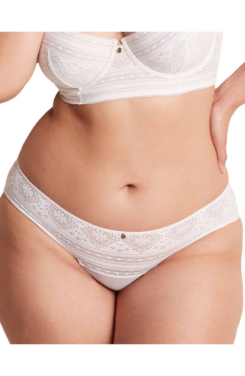 Adore Me Zooey Hipster Panties, Main, color, White