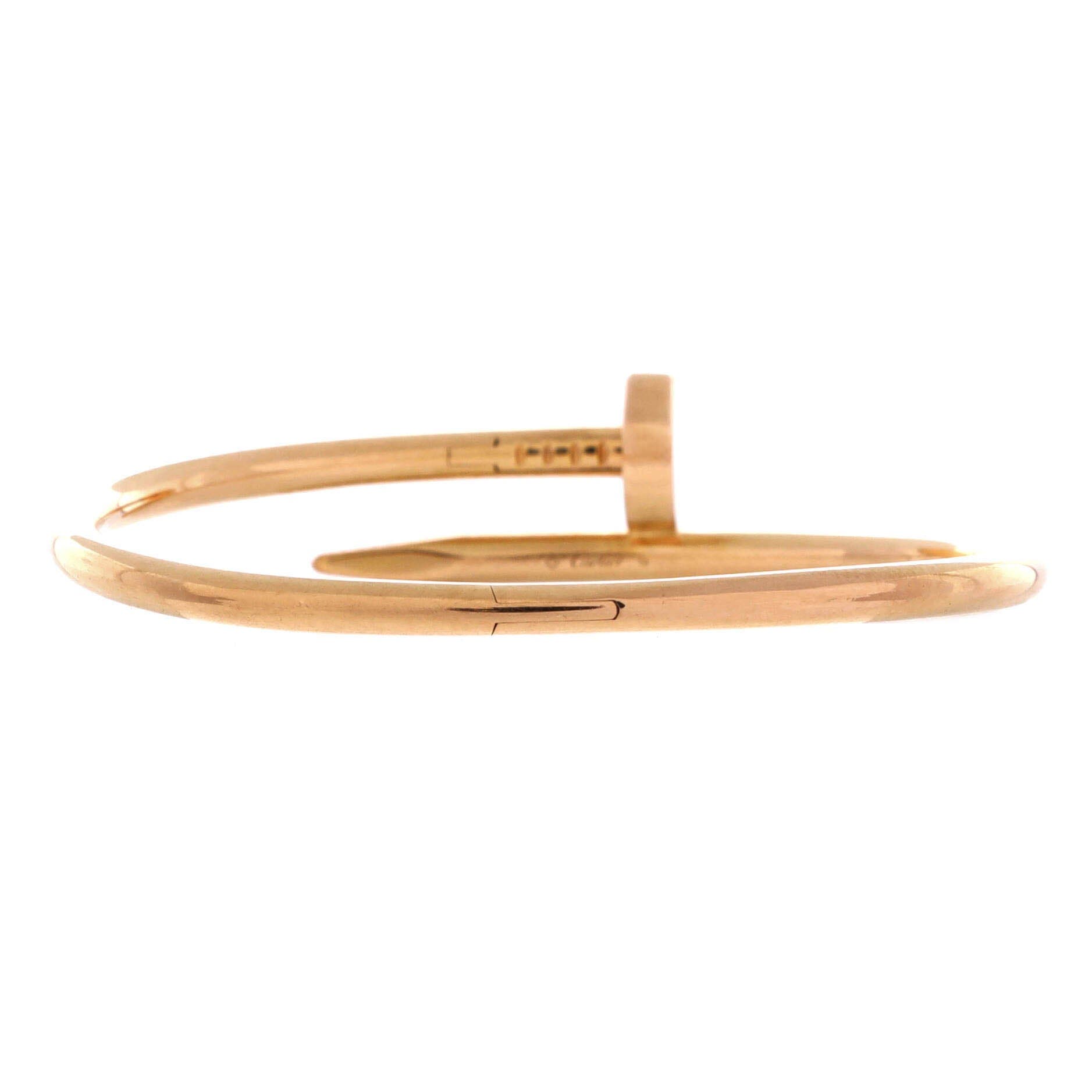 Juste un Clou Bracelet 18K Rose Gold Classic, Alternate, color, Metallic Gold