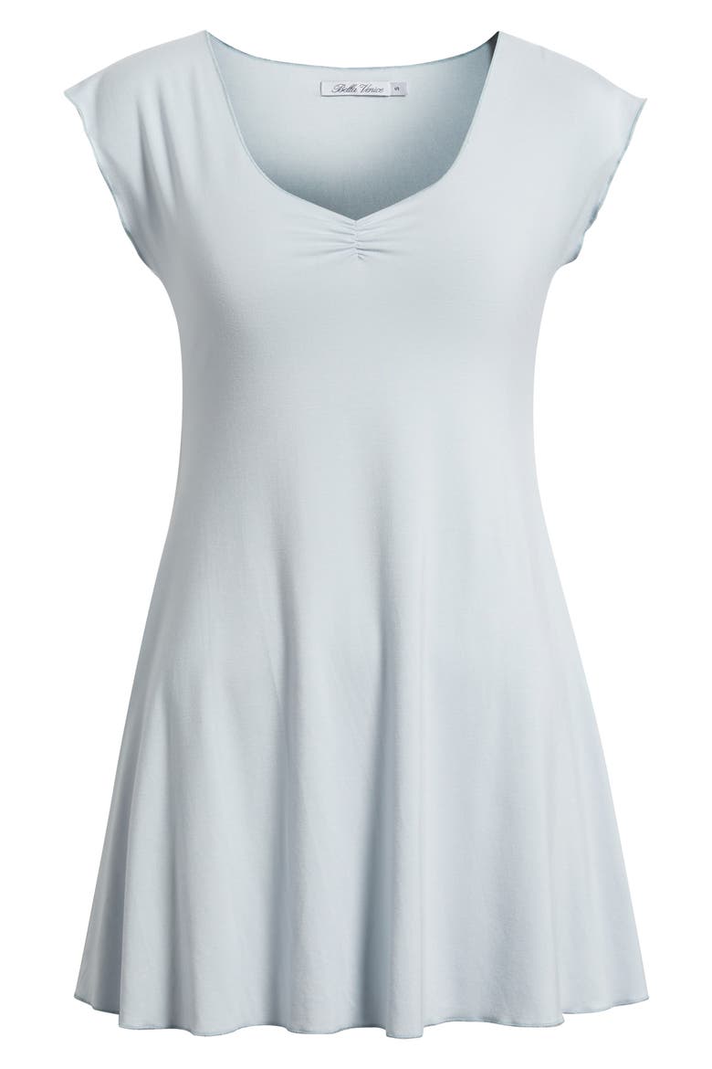 Georgia Deep V-Neck Minidress, Alternate, color, BABY BLUE