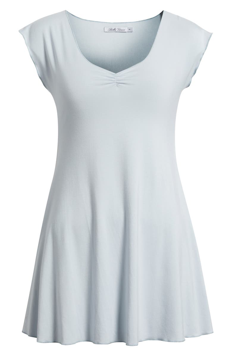 Bella Venice Georgia Deep V-Neck Minidress, Alternate, color, Baby Blue