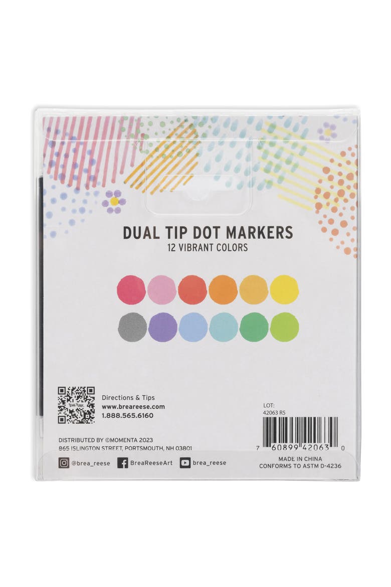 Dual Tip Markers 12Pc, Alternate, color, Multicolored