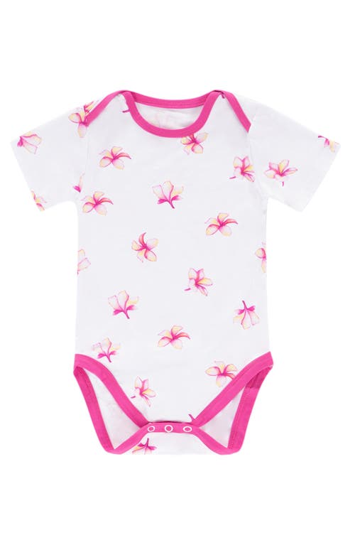 Coco Moon Plumeria Bodysuit In Pink
