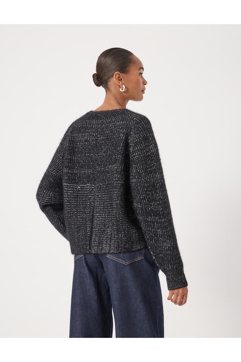 Betty Wool Blend Metallic Sweater, Alternate, color, Silver Metallic