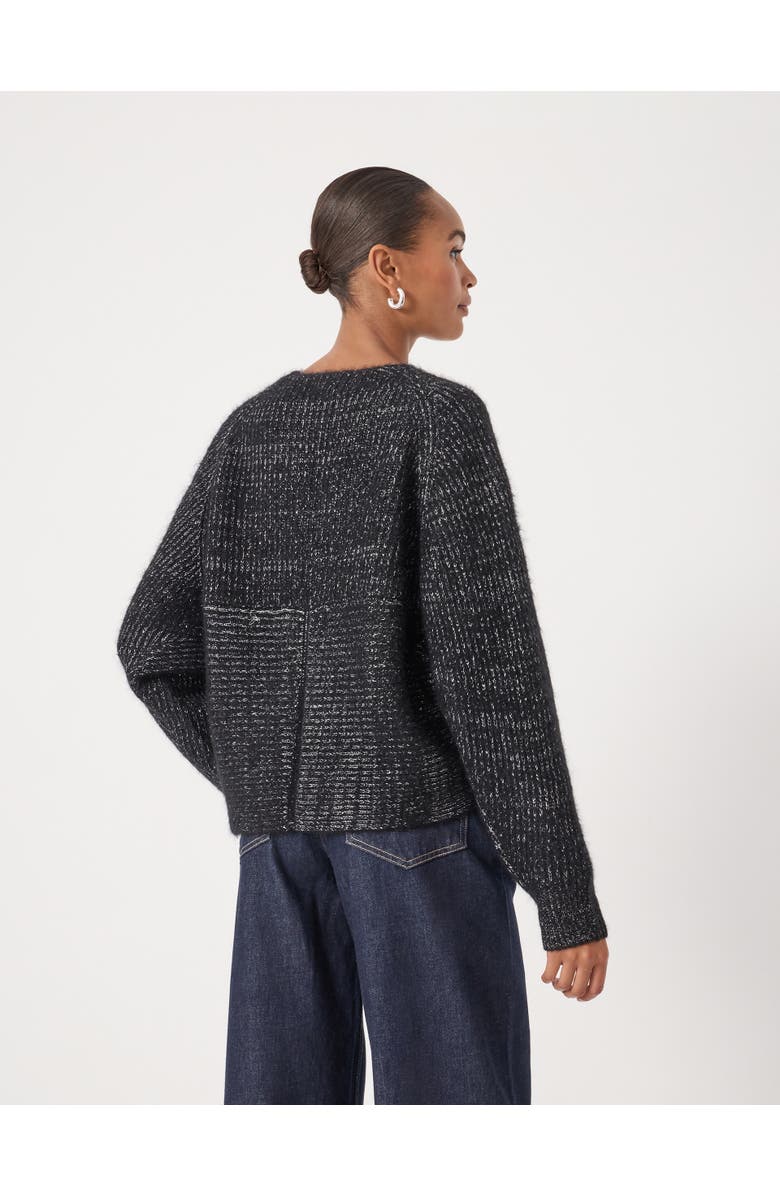 Hush Betty Wool Blend Metallic Sweater, Alternate, color, Silver Metallic