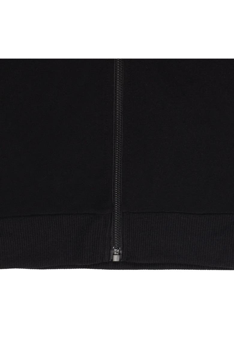 Zip-Up Hoodie, Alternate, color, Black Pink