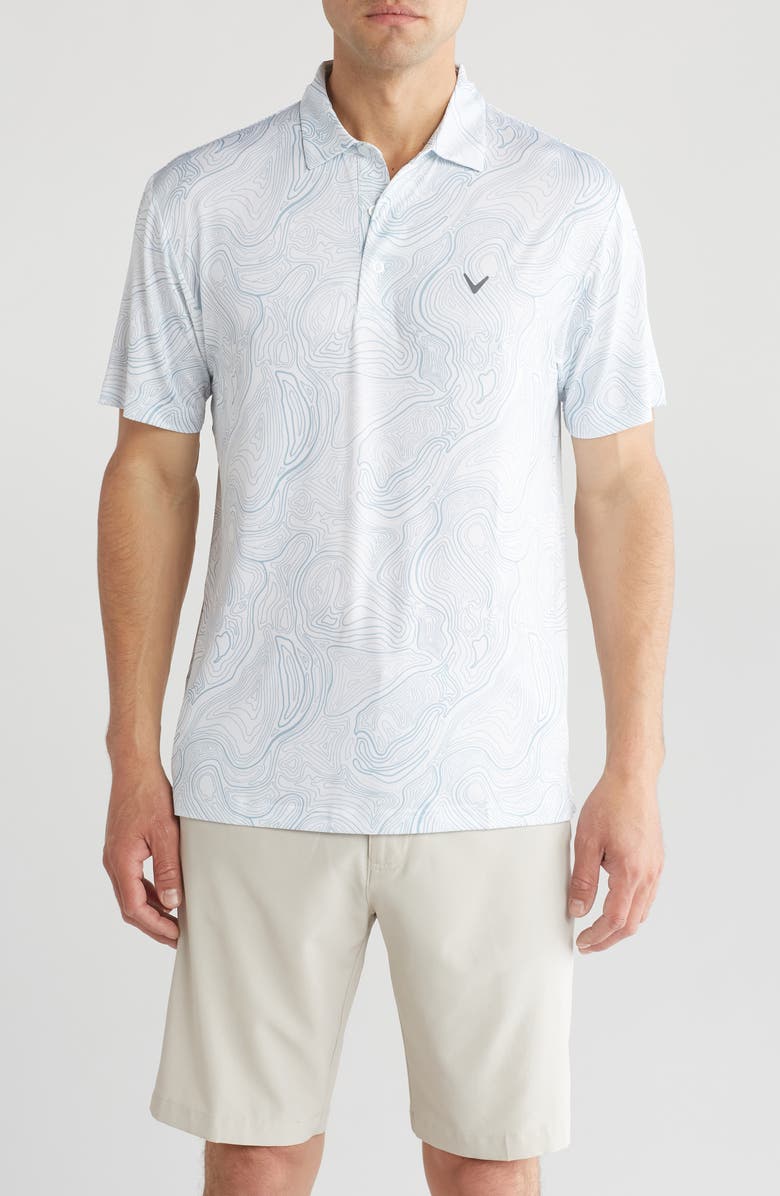 Callaway Golf<sup>®</sup> Print Golf Polo, Main, color, 